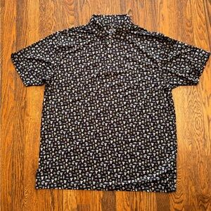 Beach-print Rhoback golf shift in performance fabric, excellent condition